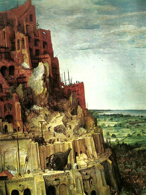 Pieter Bruegel detalj fran babels torn china oil painting image